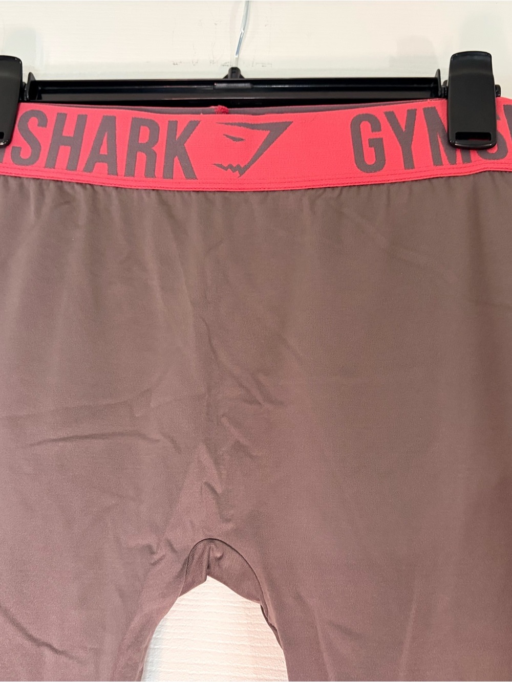 Gymshark Brown Boxer Briefs with Coral Waistband